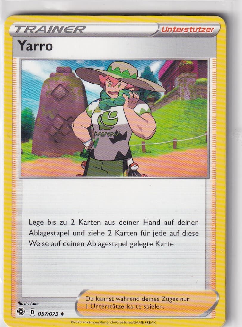 Pokemon Karte Weg des Champs Nr. 57/73 Yarro deutsch