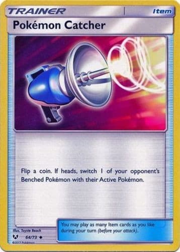 Pokemon Catcher - 64/73 - Uncommon (Mp) Shining Legends - Item Pokémon