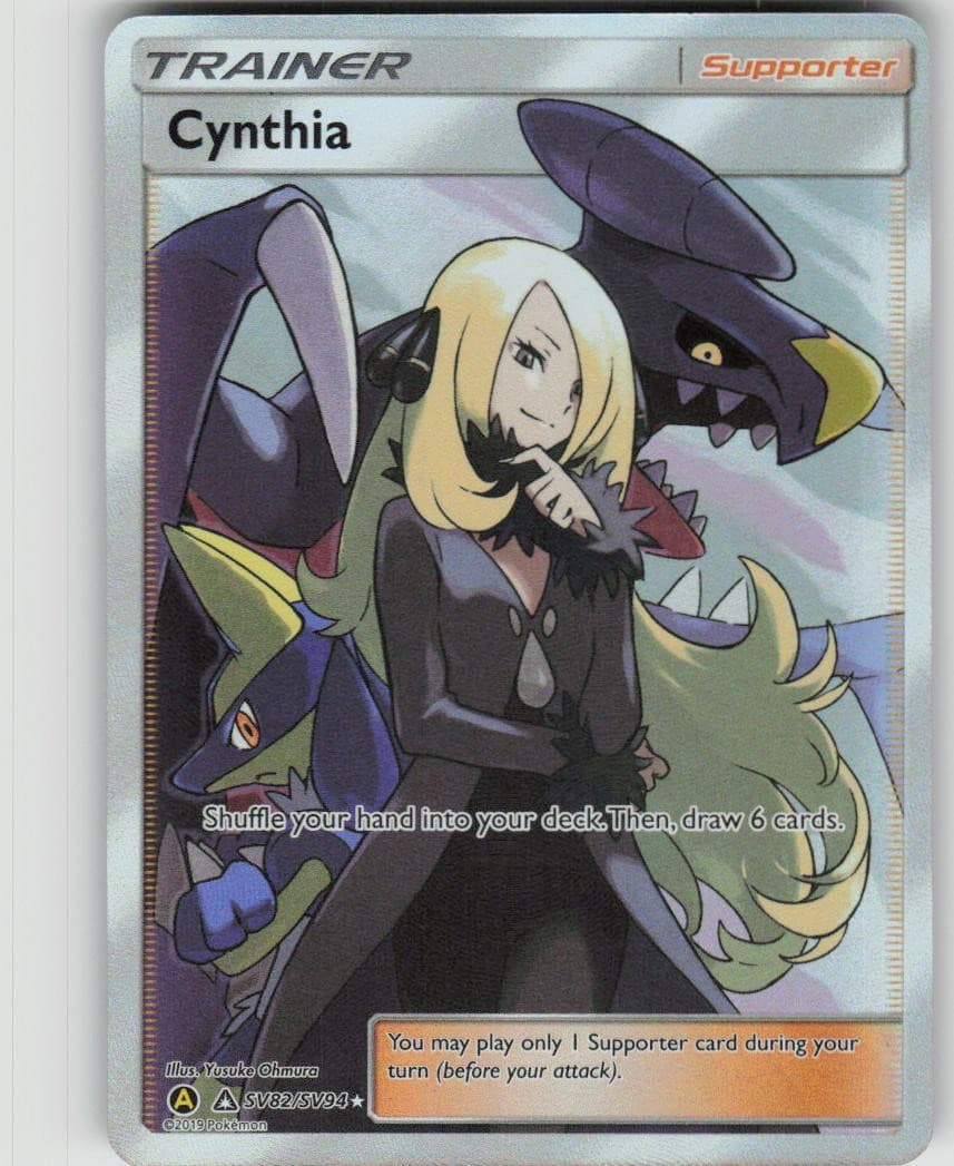 Pokemon Cynthia SV82/SV94 Hidden Fates: Shiny Vault Holofoil Shiny Holo Rare NM