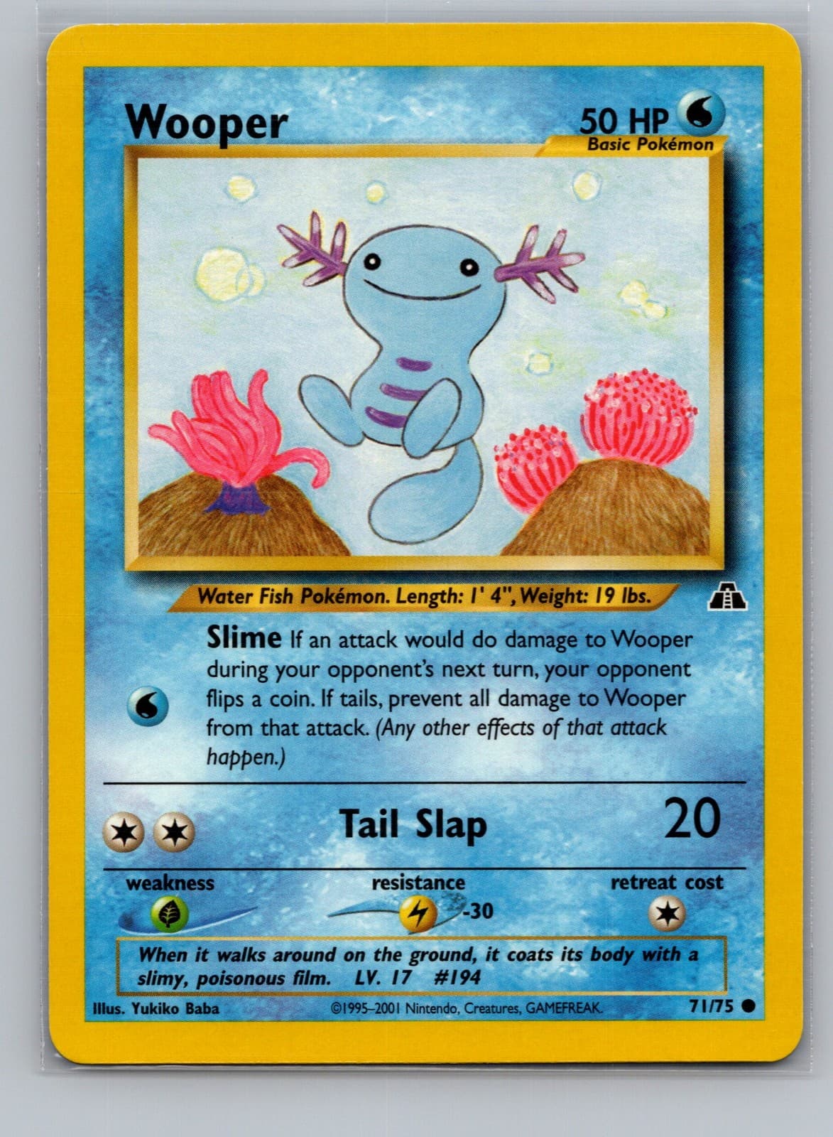 Pokemon Wooper Neo Discovery #71/75 LP