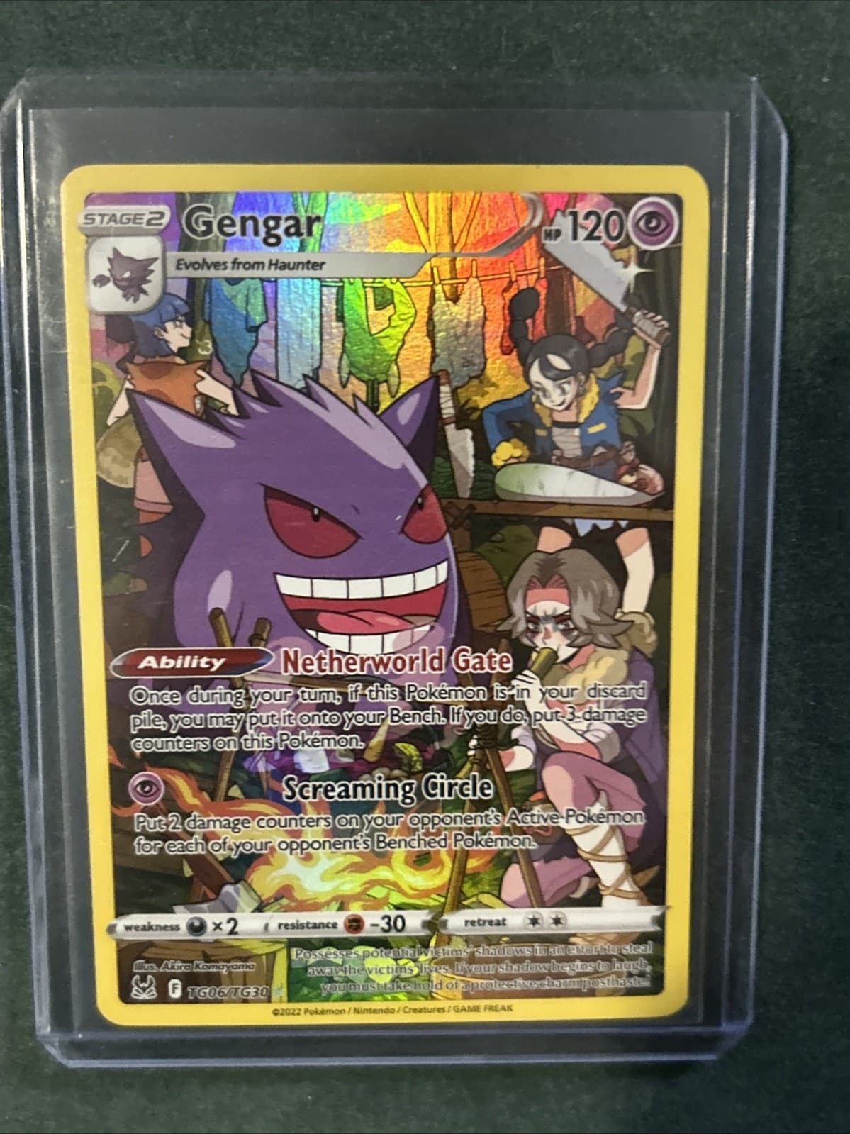Pokemon Gengar TG06/TG30 Holo Lost Origin Trainer Gallery Pokemon NM