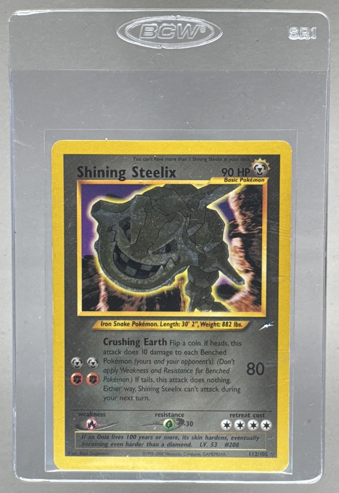 Shining Steelix 2002 Pokemon Neo Destiny #112 Holo LP