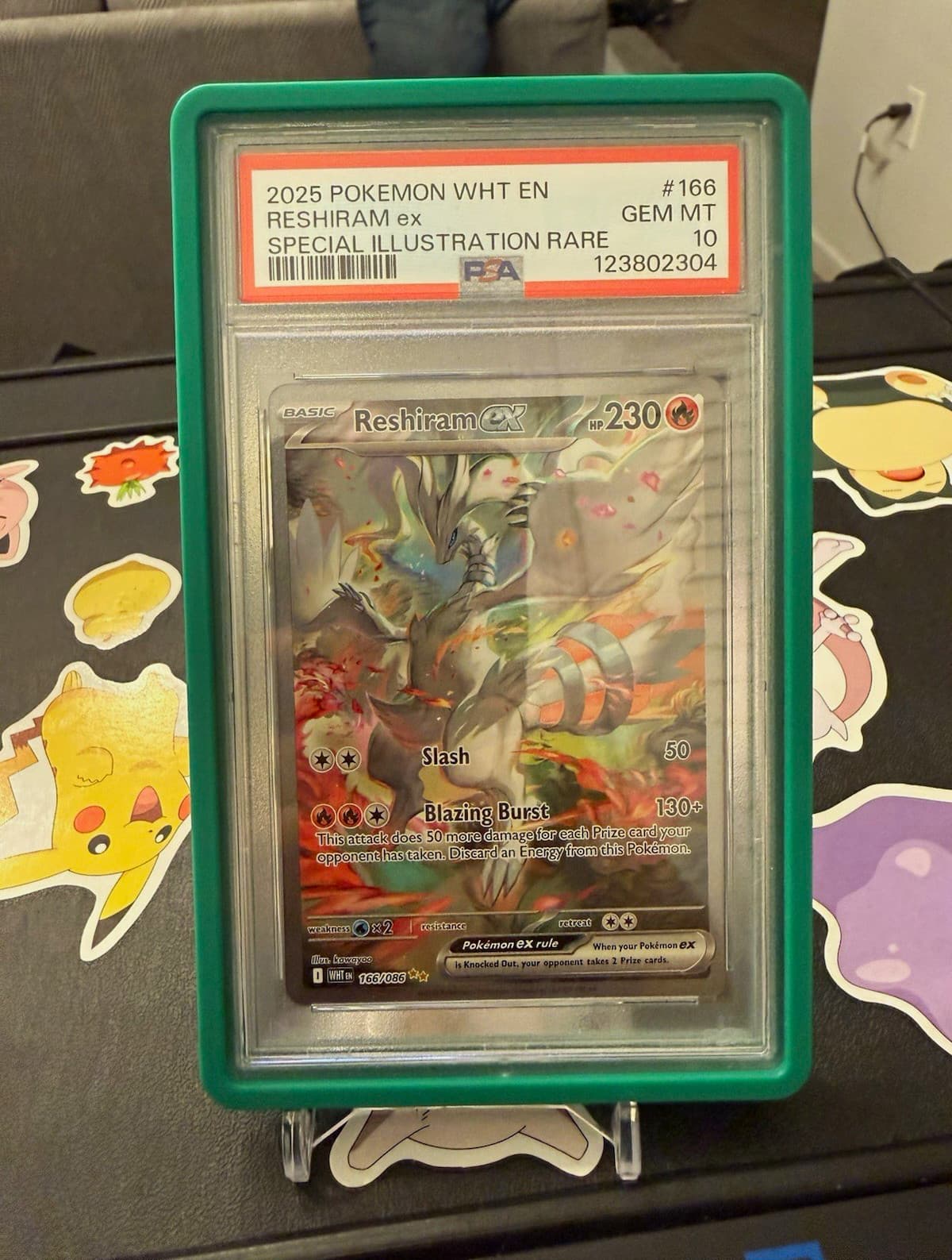 The Pokémon Company Sv White Flare Reshiram ex 166/086 SIR Holo PSA 10
