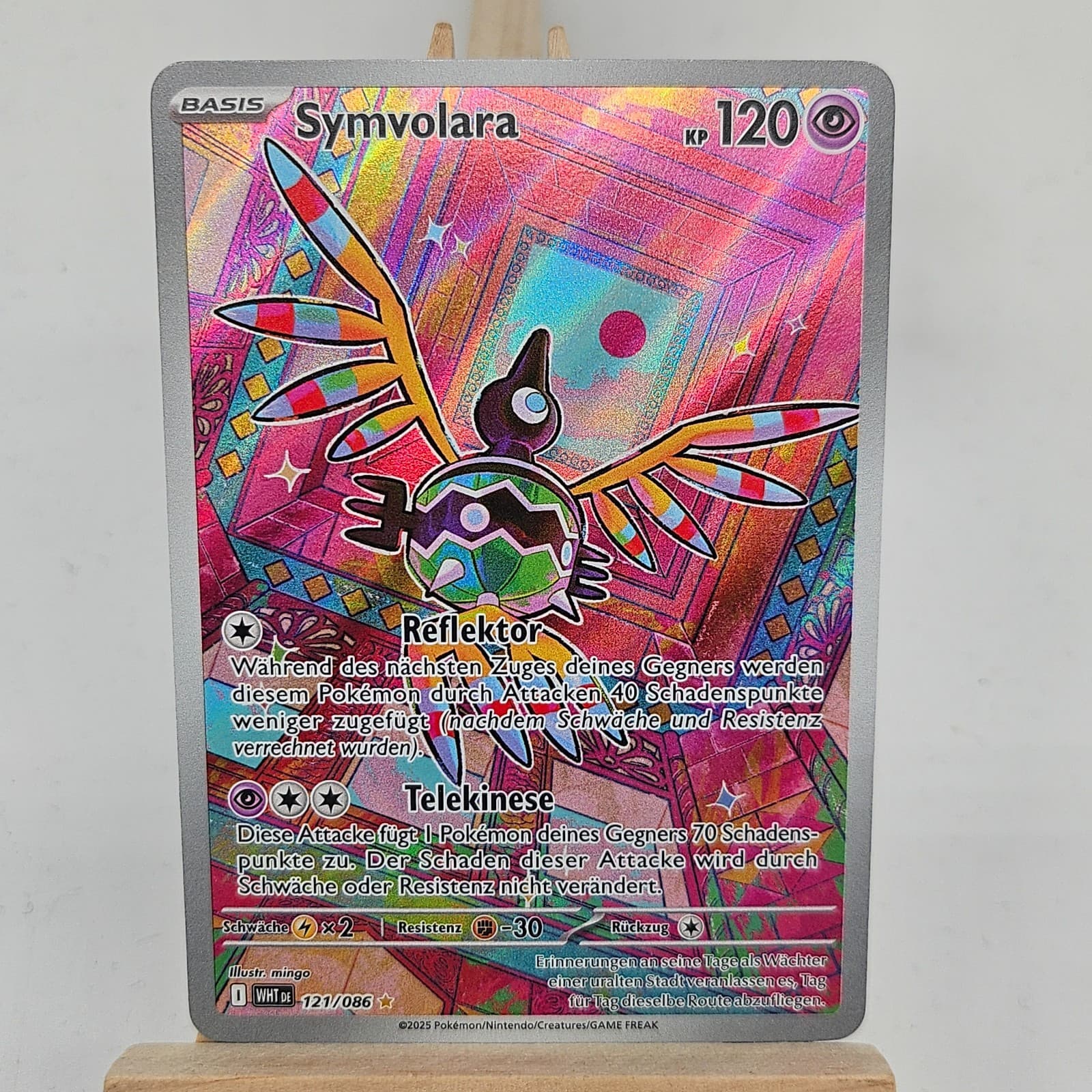Pokemon Karte: Symvolara 121/086 Weiße Flammen Near Mint Deutsch IR