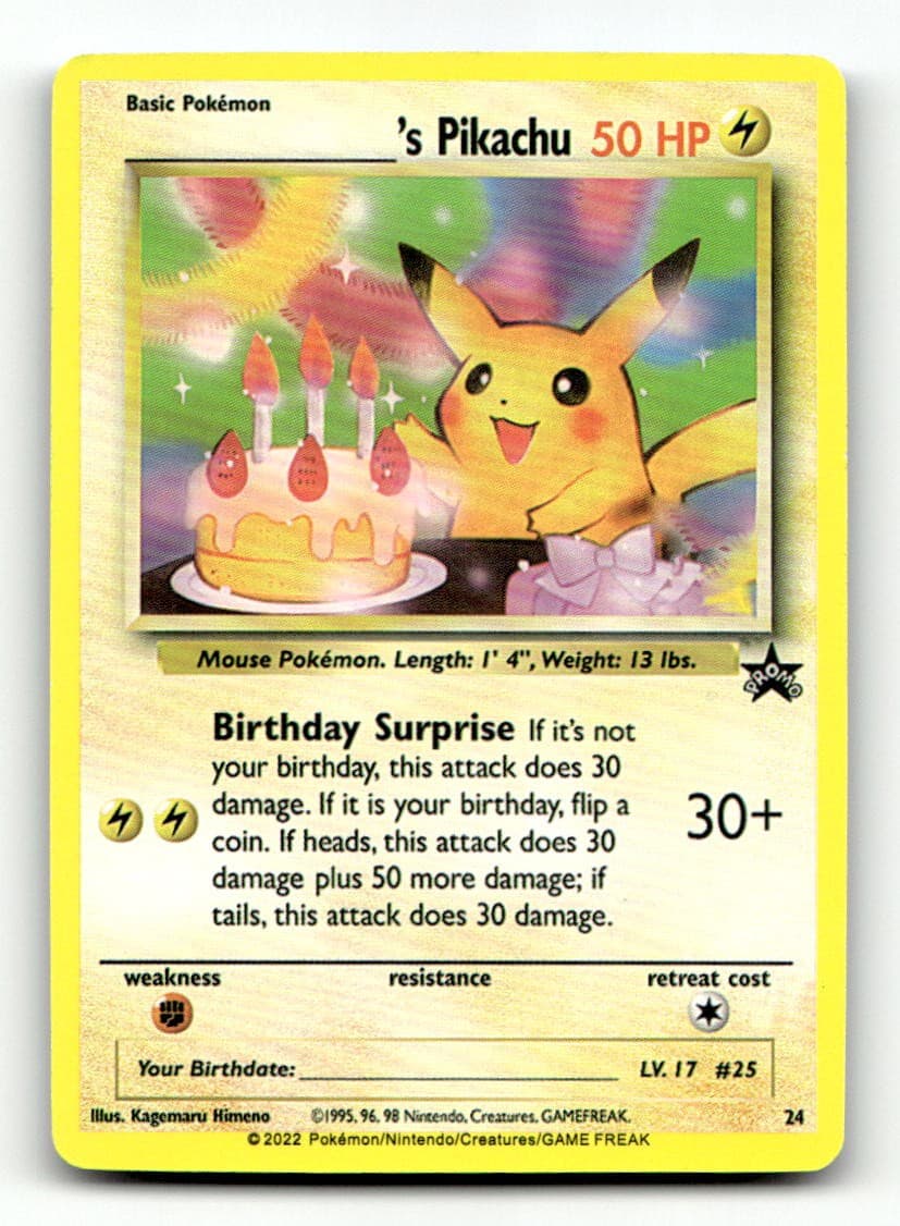 _____'s Pikachu 24 Celebrations: Classic Collection Pokemon
