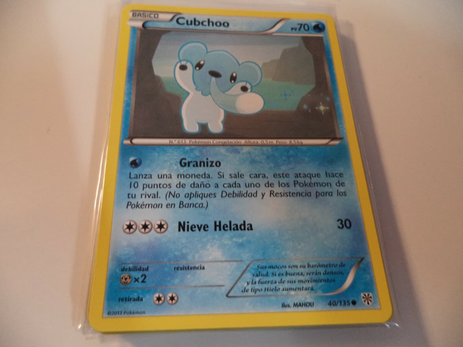 (EPW) SPANISH POKÉMON CUBCHOO 40/135 GOOD CONDITION 2 CARDS FOR 1,10