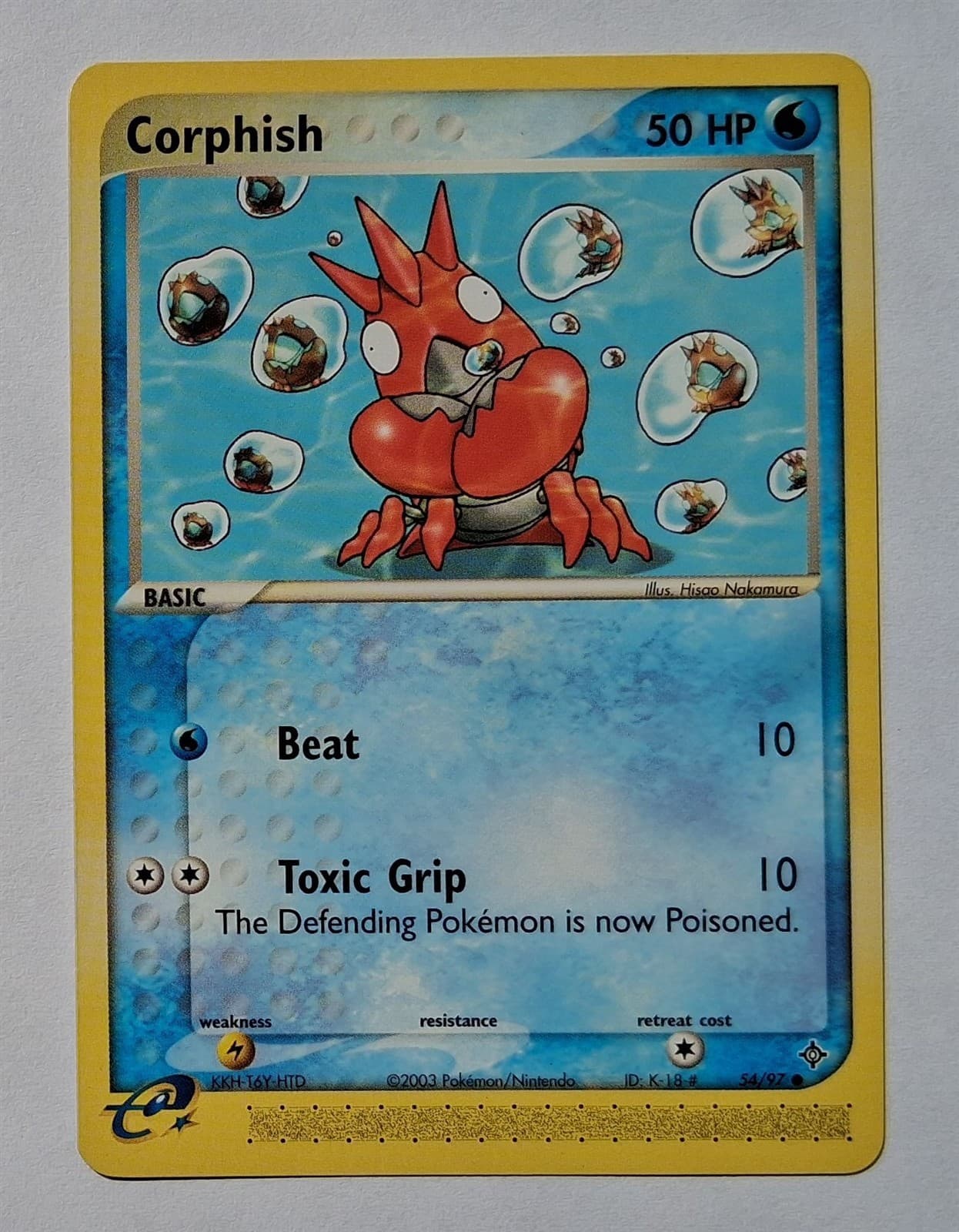 Pokemon - Corphish - Dragon 54/97 - Common - NM