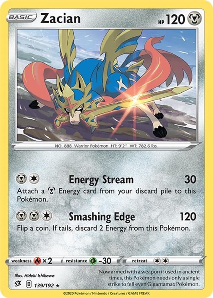 Zacian 139/192 SWSH02: Rebel Clash