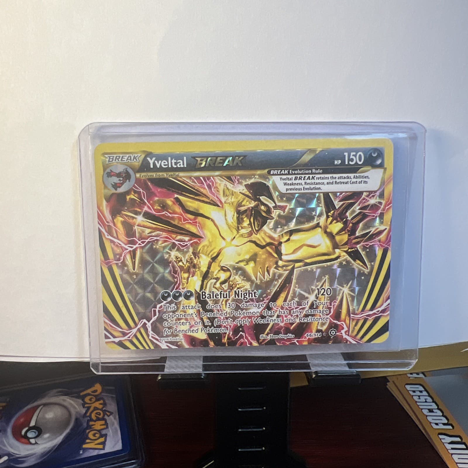 Yveltal BREAK 66/114 Steam Siege NM Rare BREAK Holofoil Pokemon Card