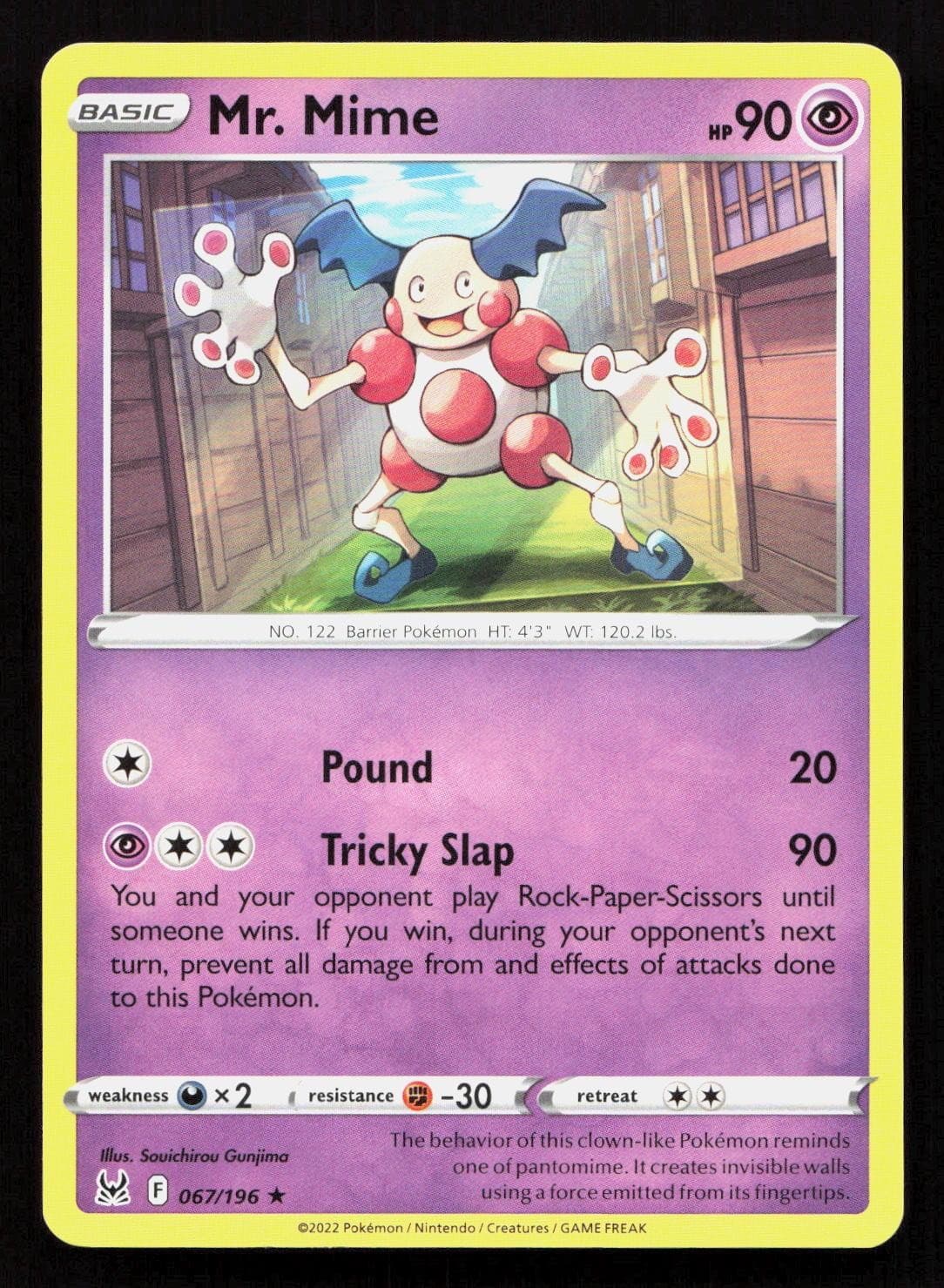 MR. MIME 067/196 Pokemon LOST ORIGIN
