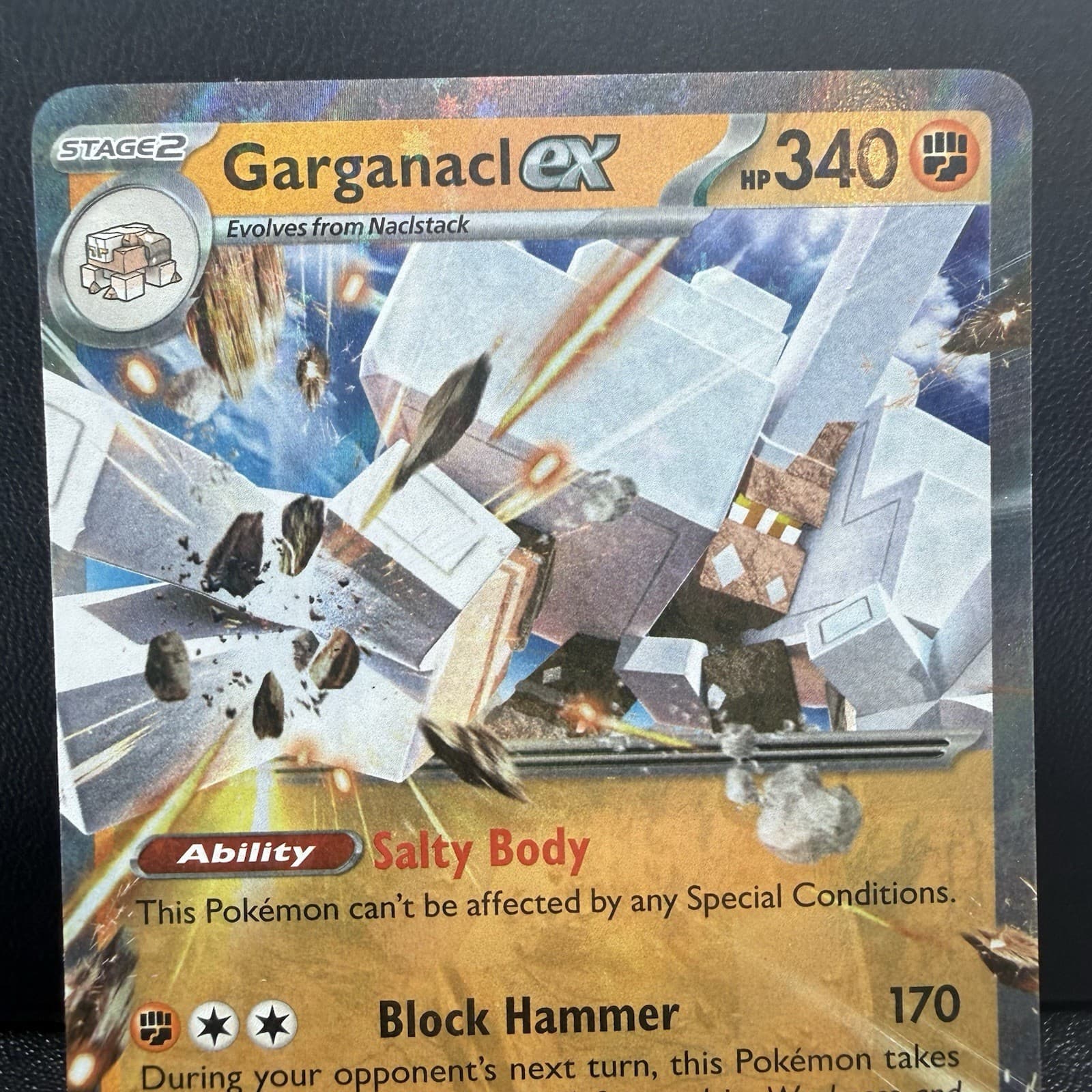 Pokemon TCG Garganacl 178/091 2024 S&V Paldean Fates Holo Rare - NM/M
