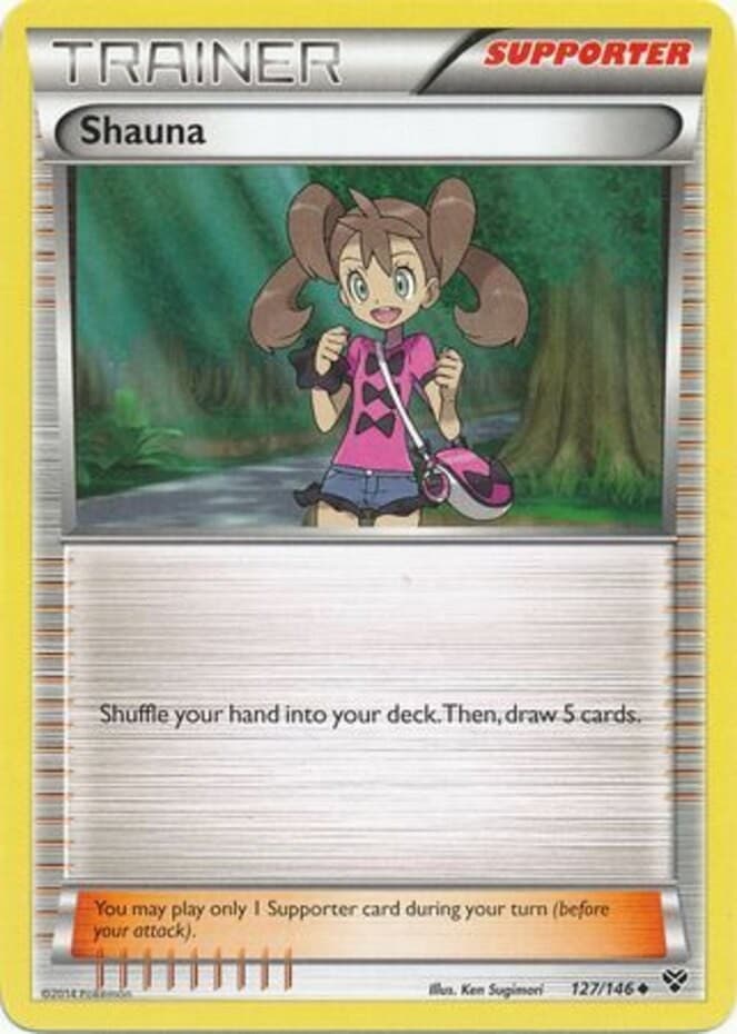 Shauna - 127/146 - Uncommon (Lp) XY Base Set - Trainer - Supporter Pokémon