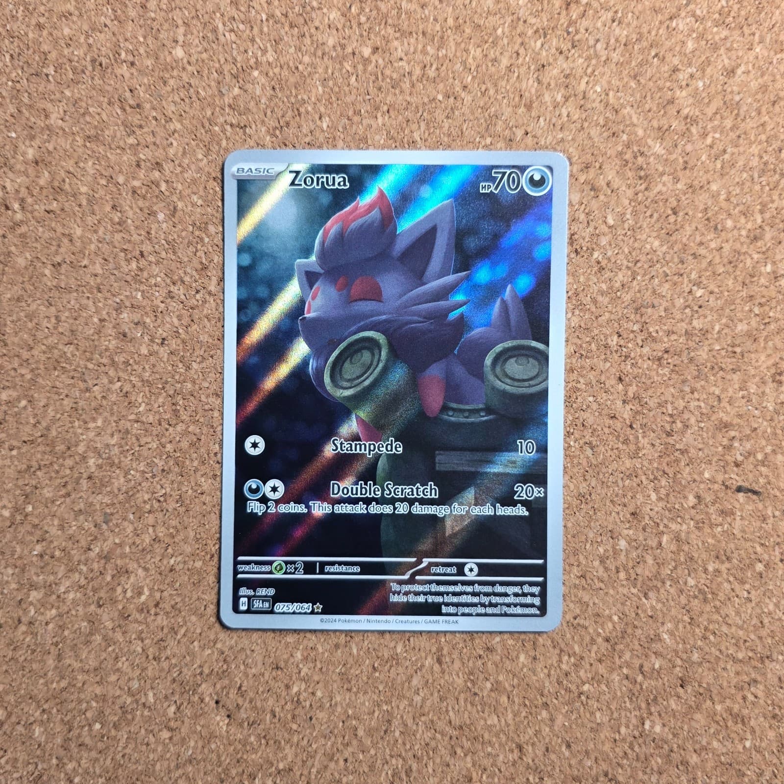 Zorua - 75/64 - Shrouded Fable Pokemon TCG Illustration Rare *C2