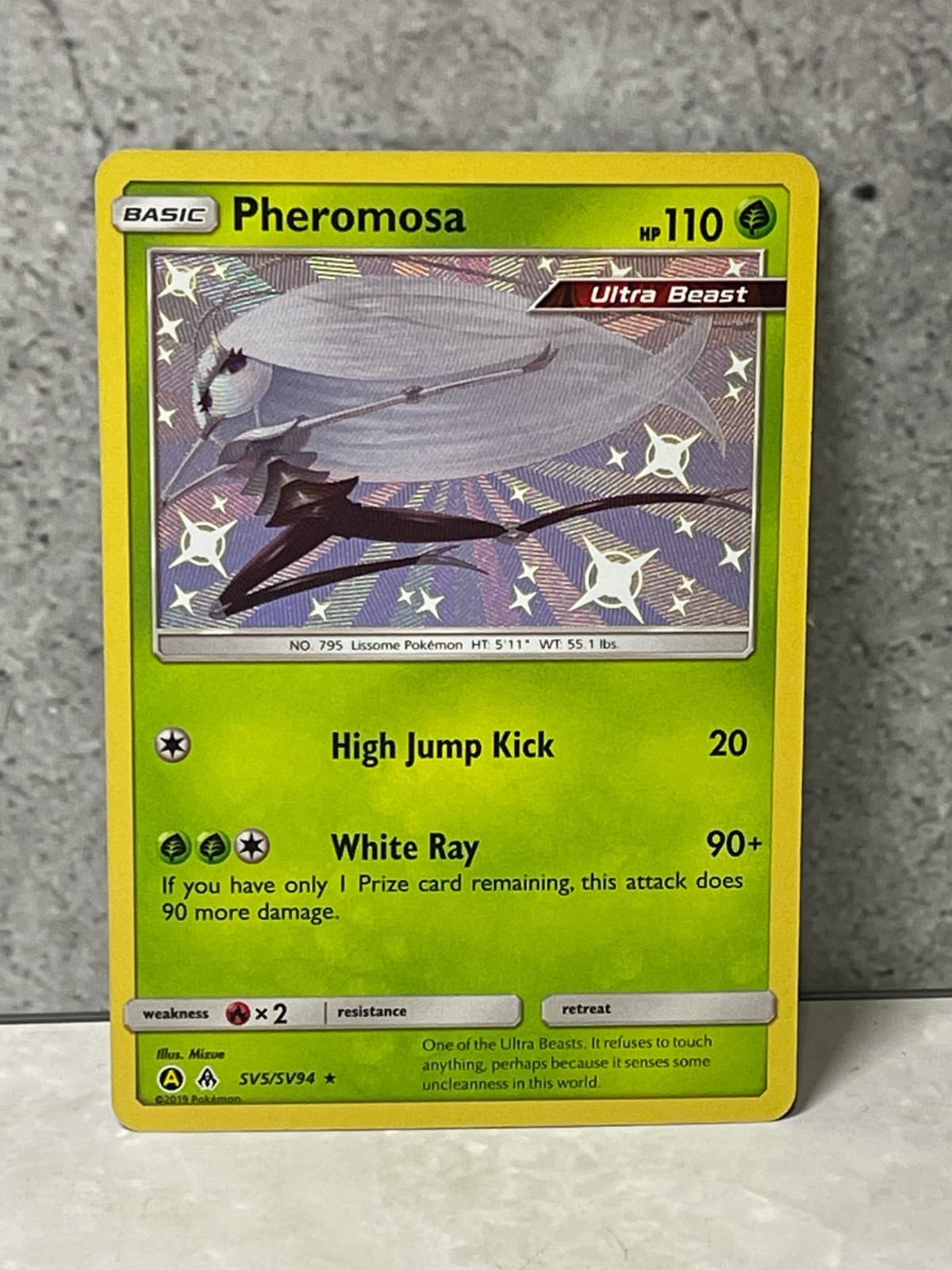 Pokemon Hidden Fates Shiny Vault HOLO Pheromosa sv5/sv94 (invF)