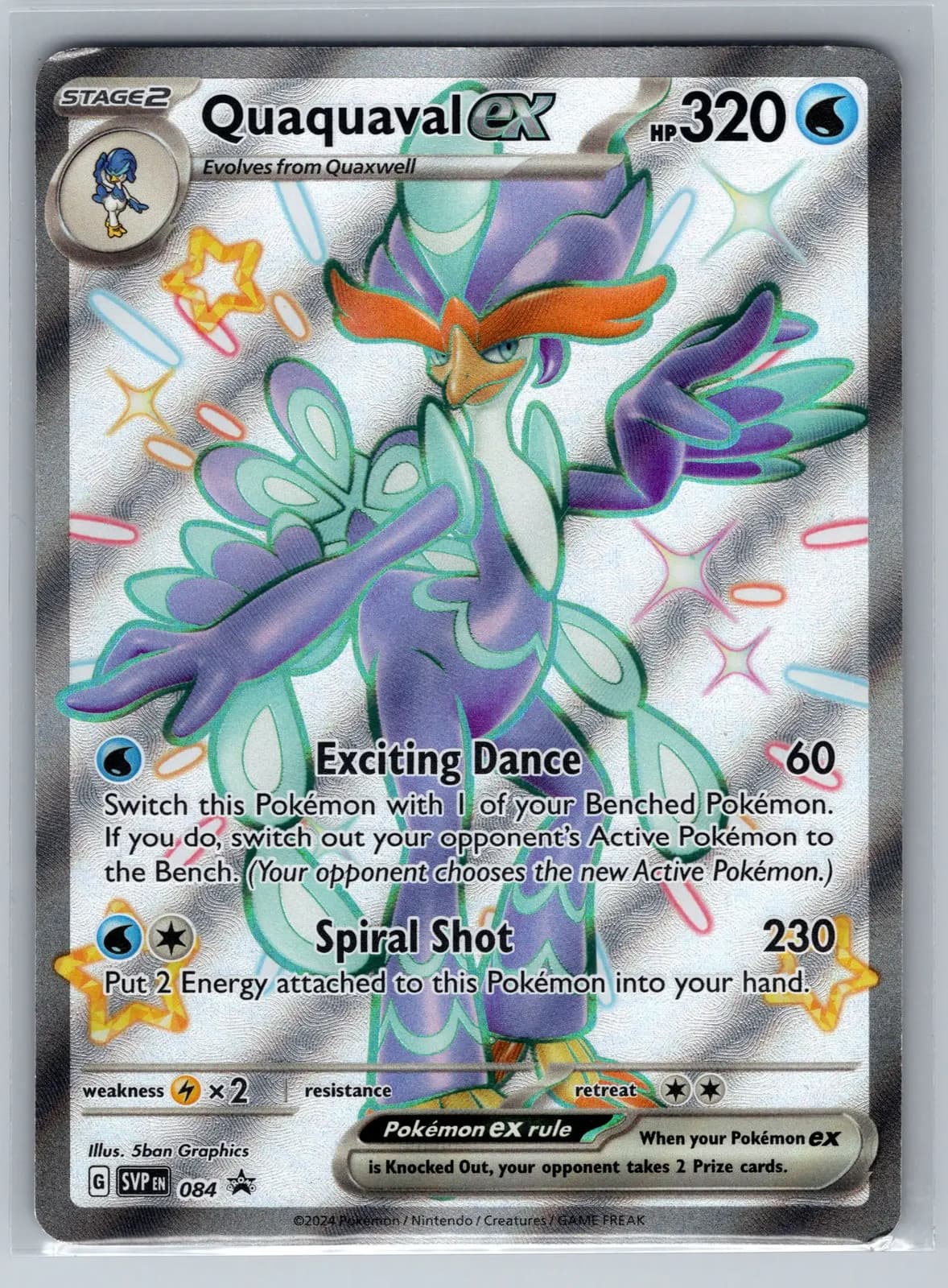 Quaquaval EX #SVP EN 084 Scarlet & Violet Pokemon TCG