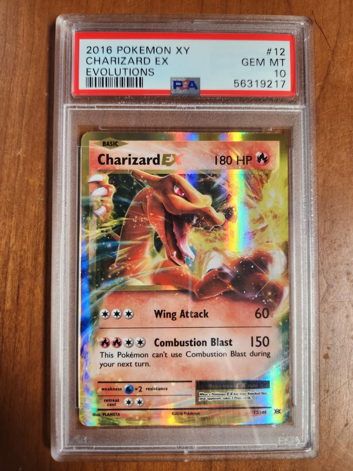 Pokémon Charizard EX Evolutions 12/108 Holo Ultra Rare PSA Gem Mint 10