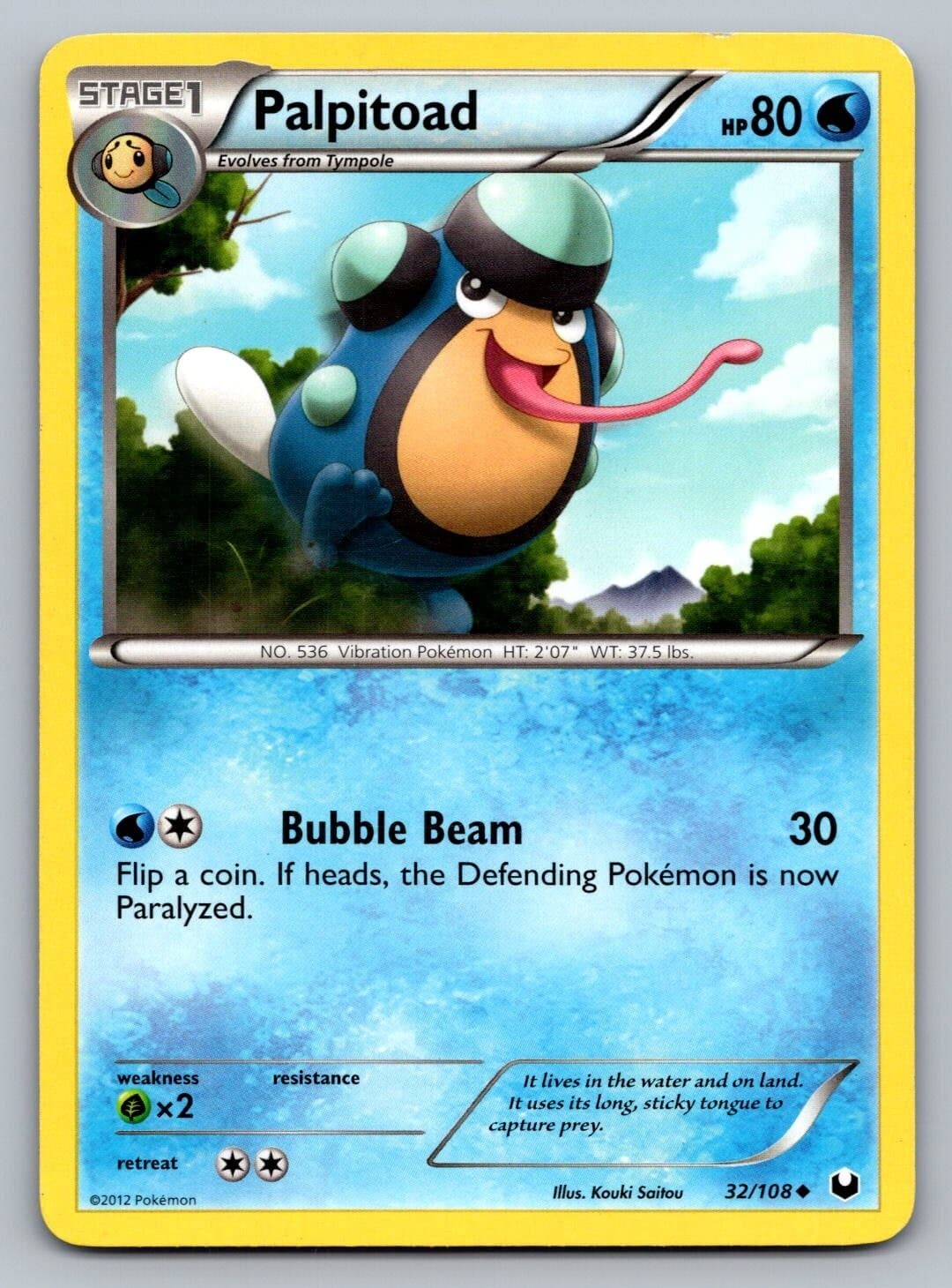 Pokemon TCG Dark Explorers Palpitoad #32