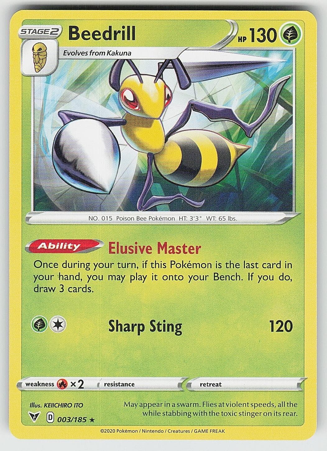 Beedrill 003/185 Rare Vivid Voltage Pokemon NM