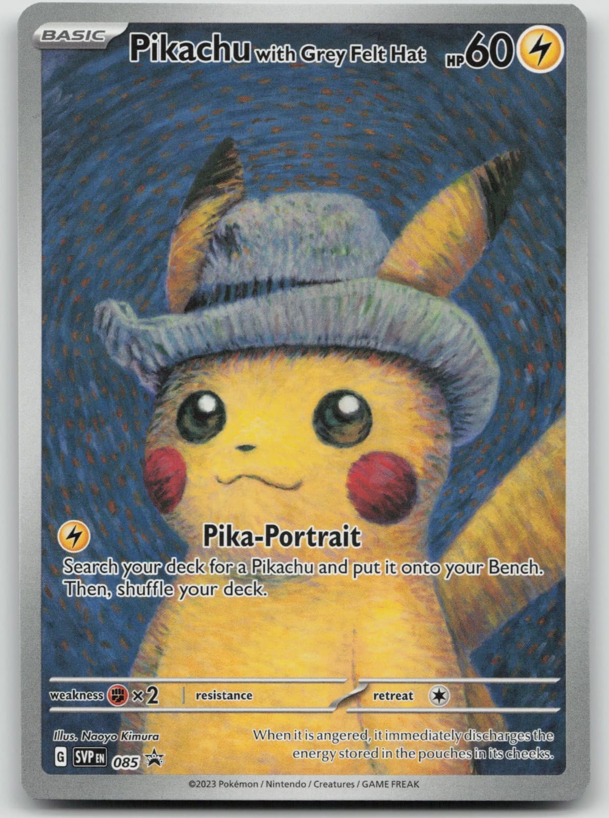 Pikachu with Grey Felt Hat SV: Scarlet & Violet Promo Card (SVP) 085 NM Pokemon