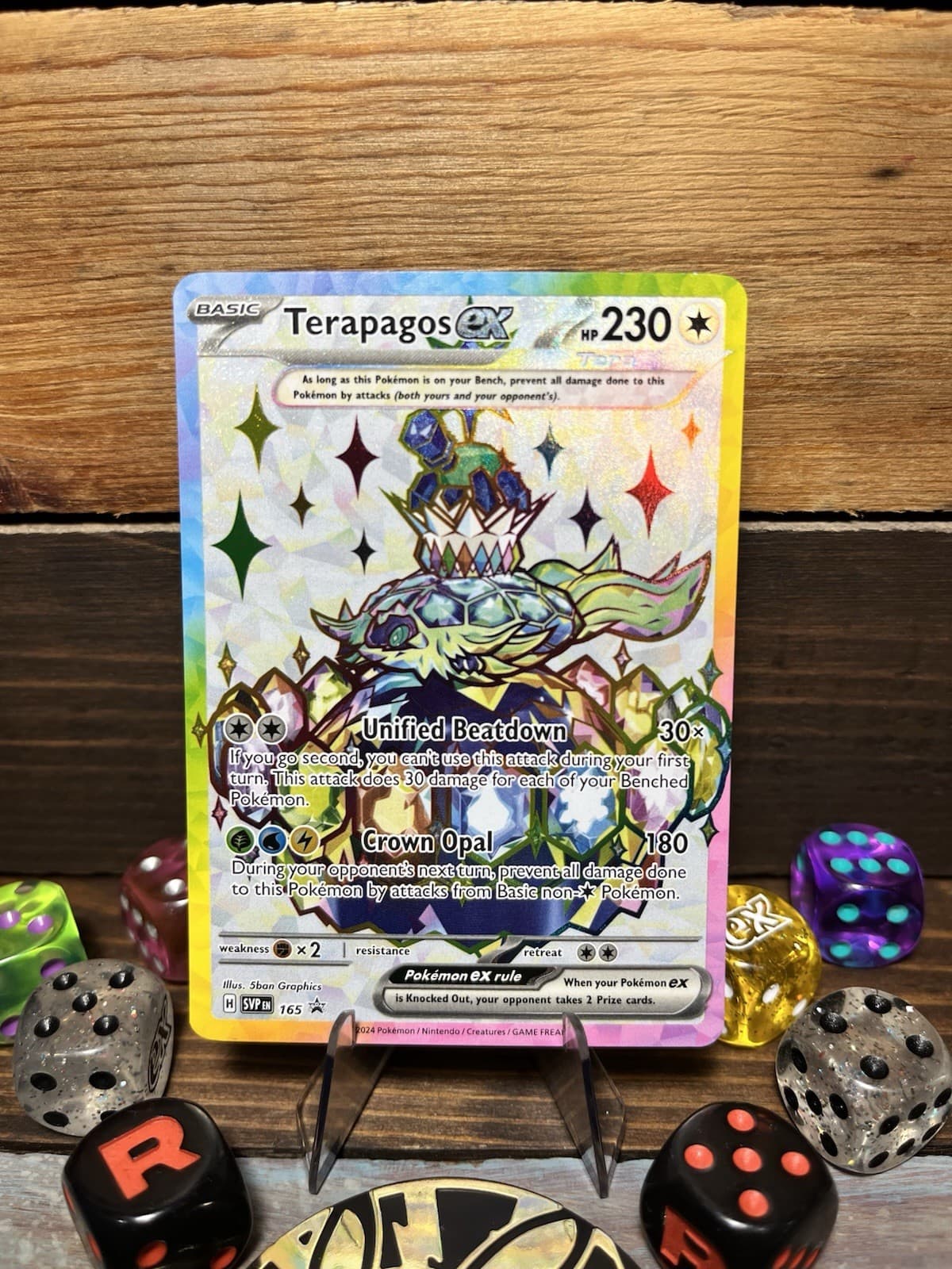 Terapagos ex 165 Holo Promo Scarlet & Violet Promo Pokemon Near Mint Nm