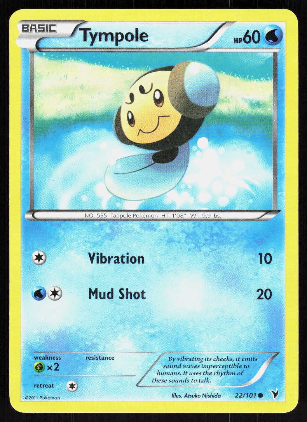 Tympole 22/101 Common Noble Victories Pokemon EN Lightly Played