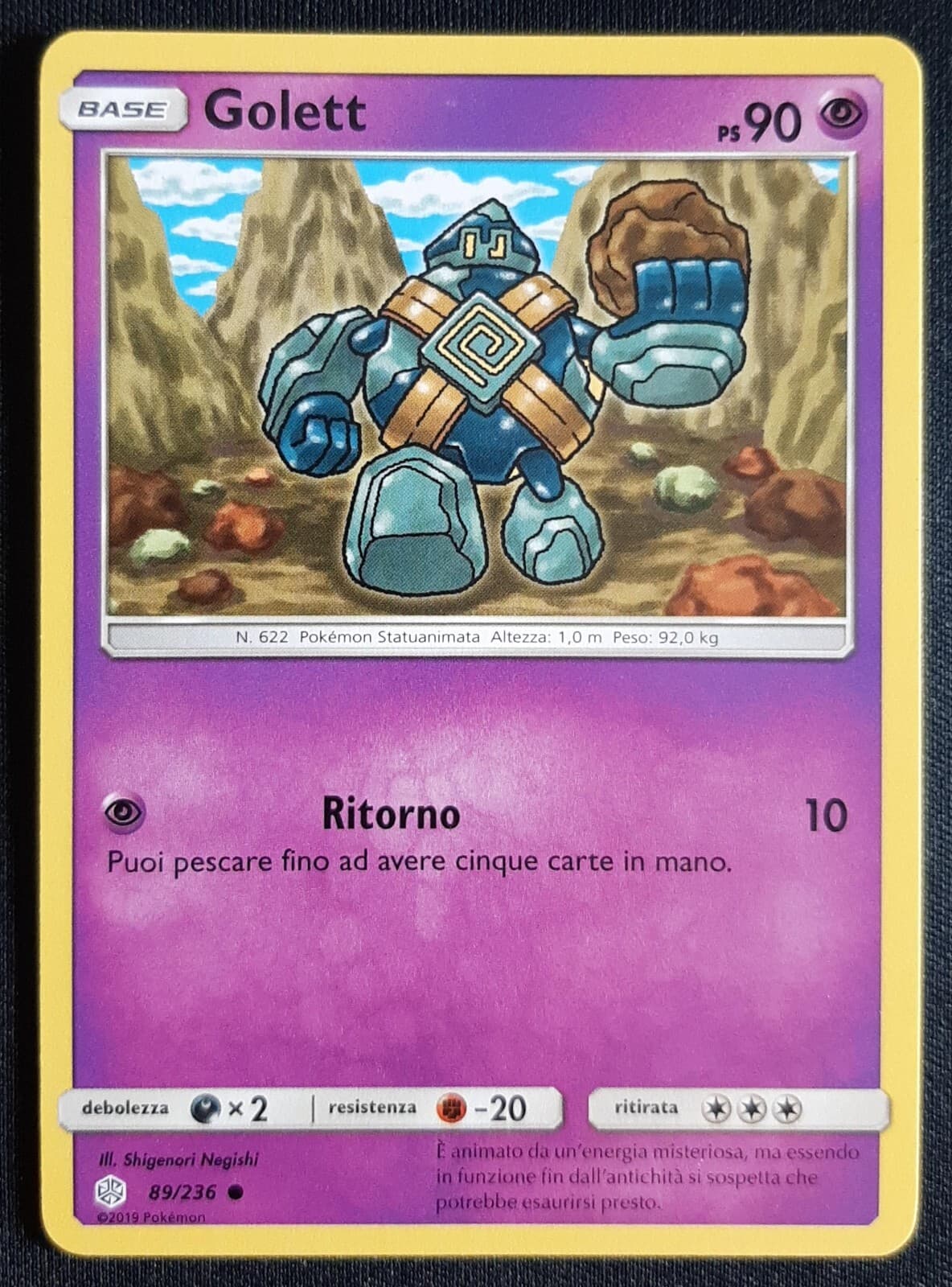 GOLETT 89/236 in Italiano POKEMON Eclissi Cosmica