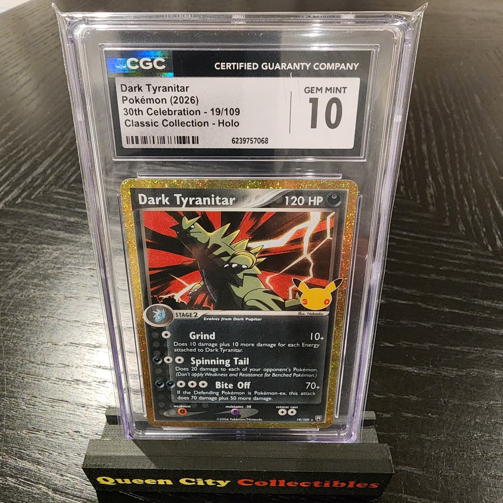DARK TYRANITAR HOLO - CGC 10 - 2026 30TH CELEBRATION CLASSIC COLLECTION #19/109