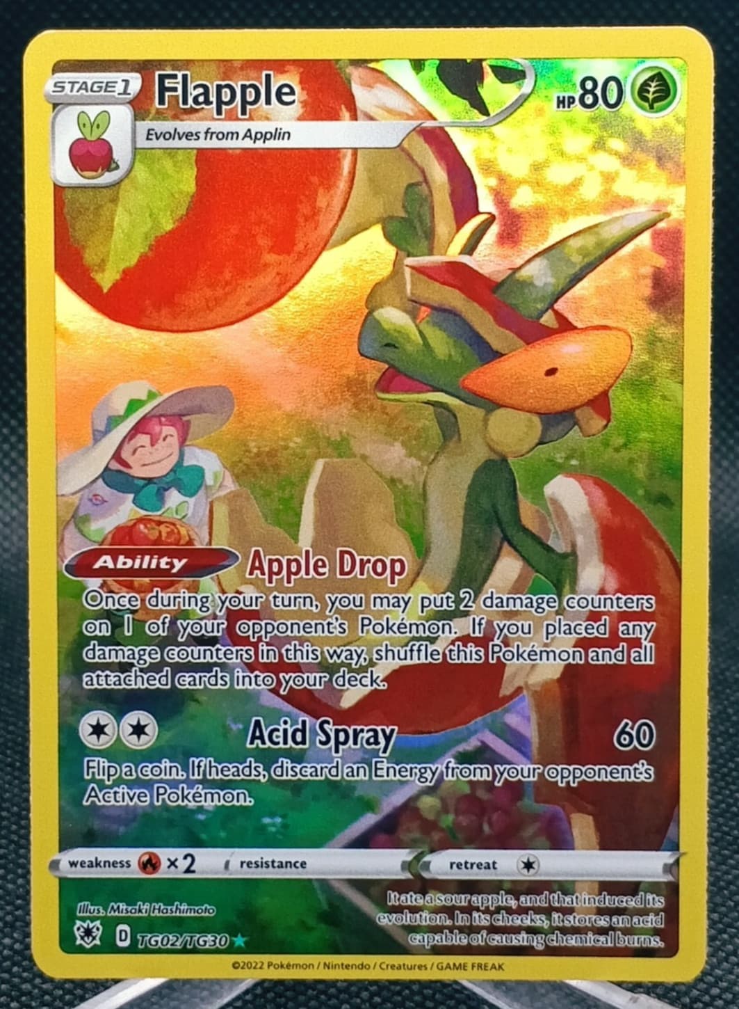 Flapple TG02/TG30 Ultra Rare Astral Radiance Trainer Gallery Pokemon TCG NM