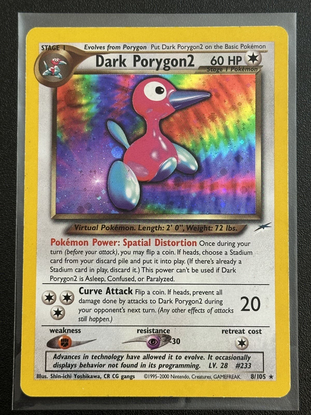 Pokémon TCG Dark Porygon2 Neo Destiny Holo Card 8/105 Unlimited Rare