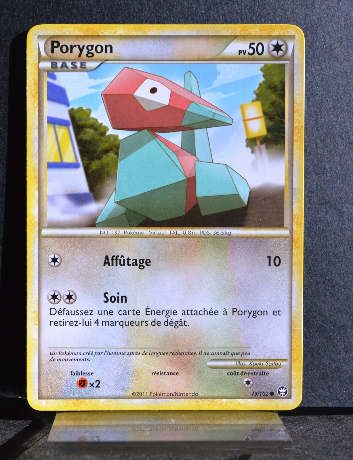 carte Pokémon 73/102 Porygon 50 PV HS Triomphe NEUF FR