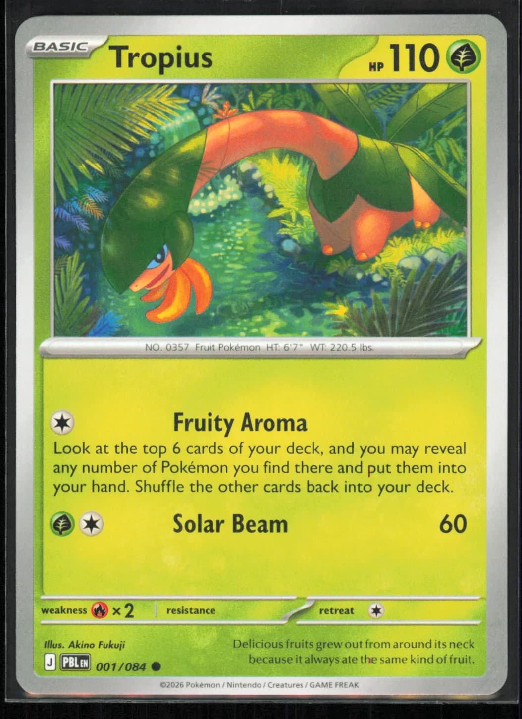 2026 Pitch Black Tropius Regular #1/84