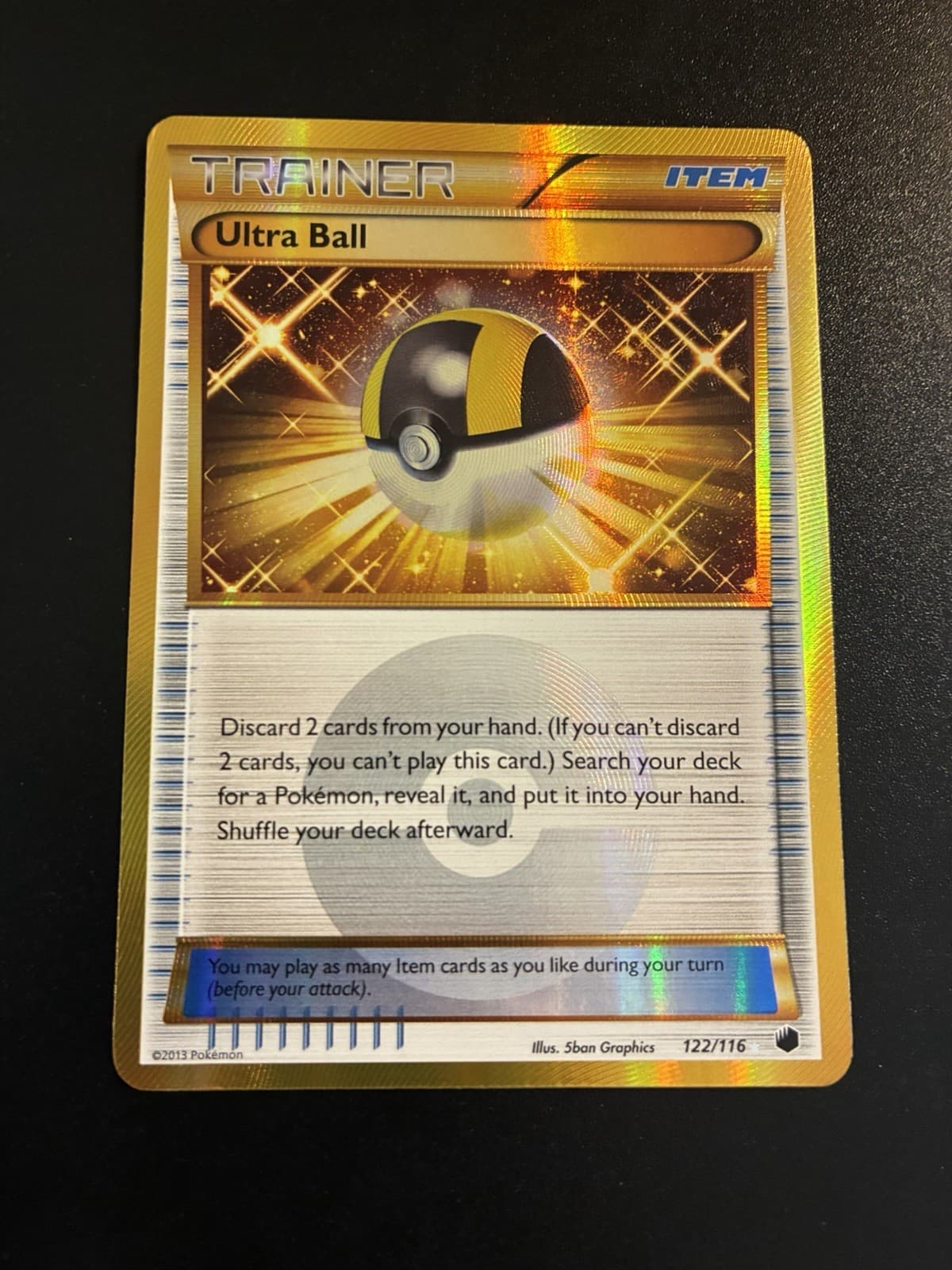 Ultra Ball 122/116 Plasma Freeze Holo LP NM Condition