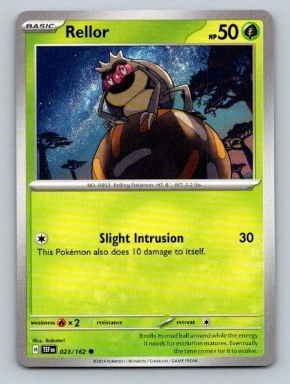 2024 Pokemon Card Temporal Forces Rellor 23/162