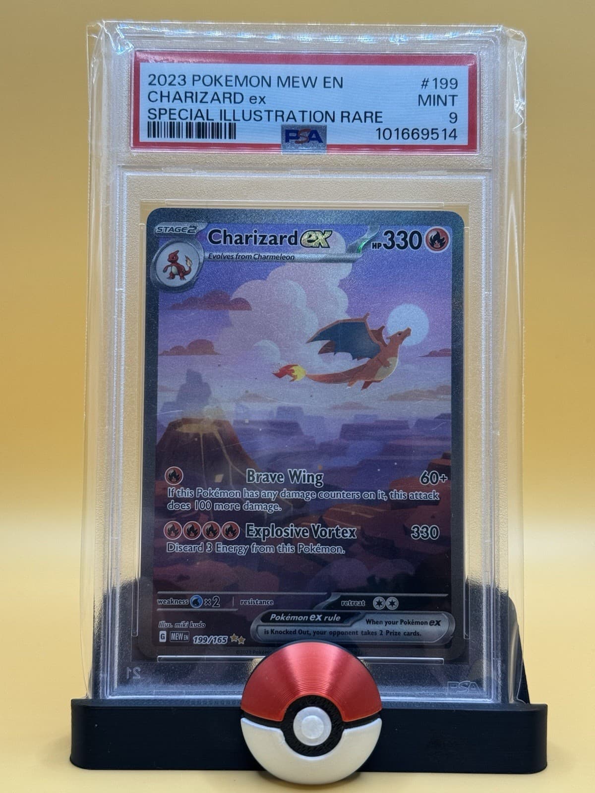 Charizard ex 199/165 Sv: Scarlet & Violet 151 PSA 9 SIR Pokemon
