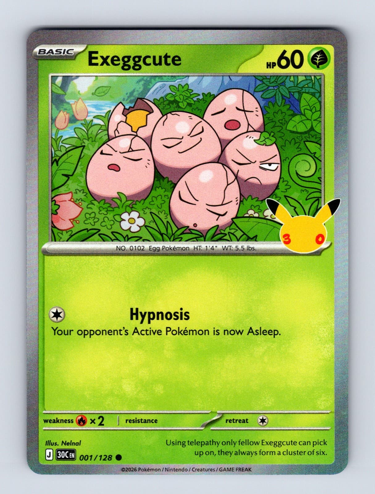 Pokémon Exeggcute 30th Celebration #1/128 🇺🇸