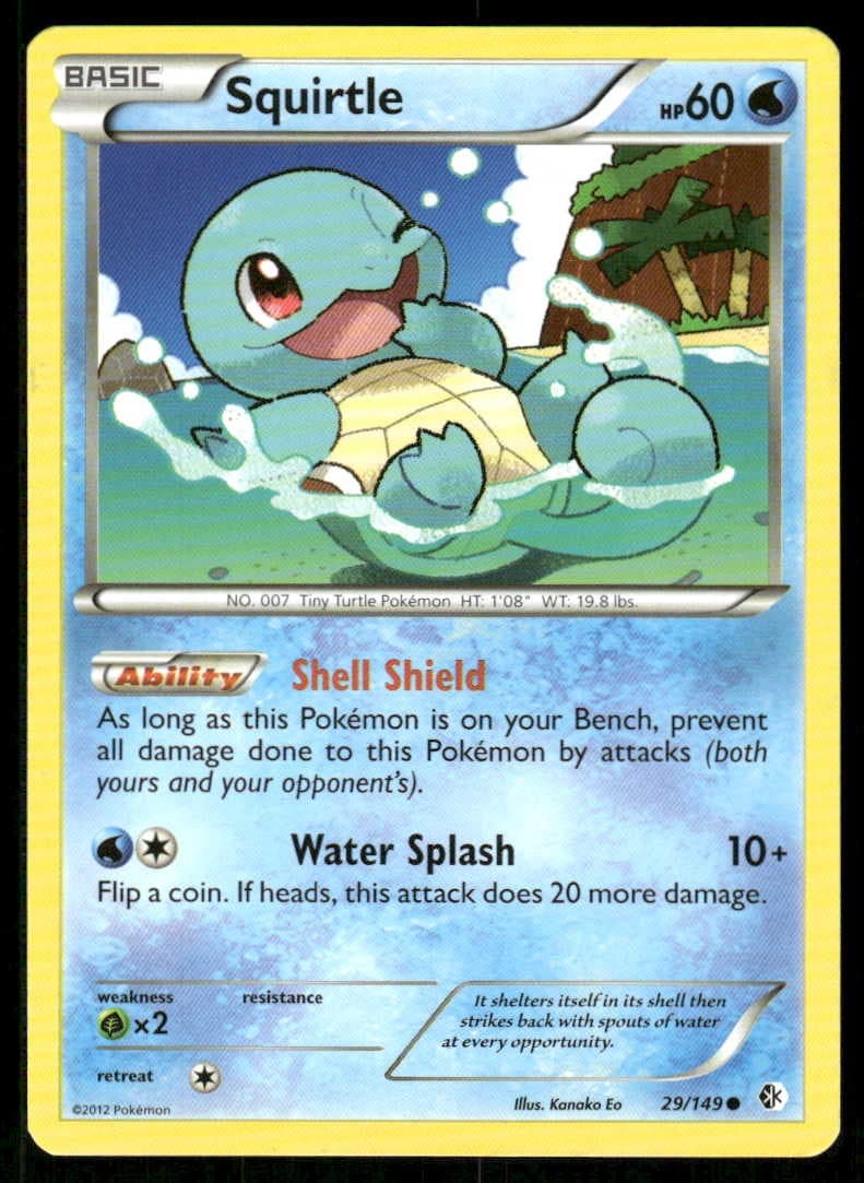 Pokemon Squirtle Boundaries Crossed 29/149 C NM/M