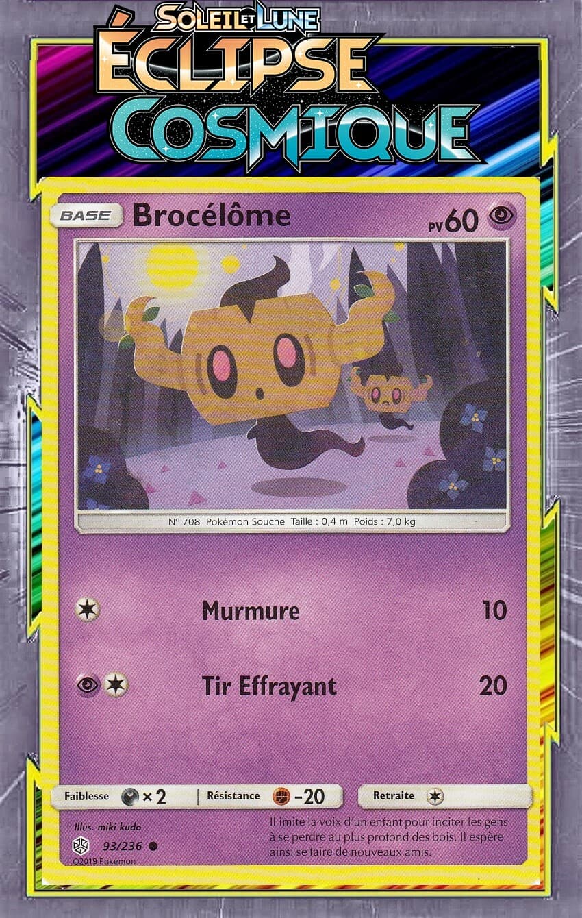 Brocélôme - SL12:Éclipse Cosmique - 93/236 - Carte Pokemon Neuve Française