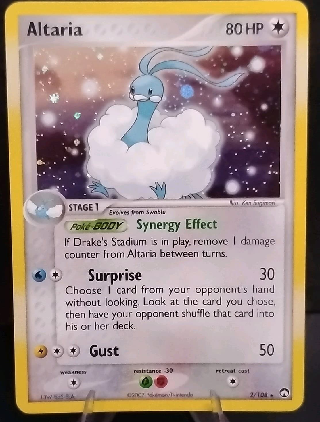 The Pokémon Company Altaria NM EX Power Keepers Holo Rare 2/108 Stage 1 HP80