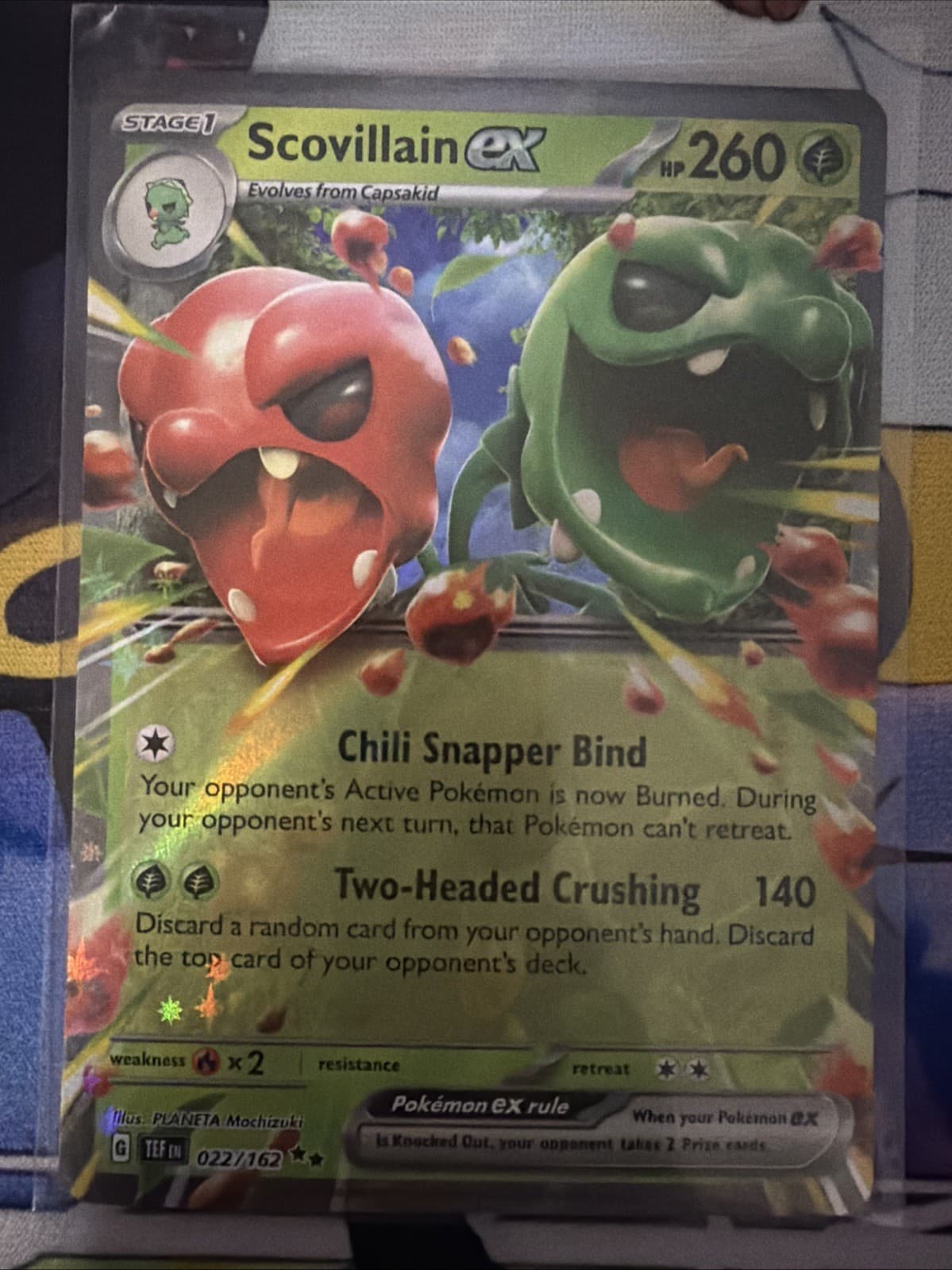 Pokémon TCG, Scovillain Ex 022/162 - Temporal Forces