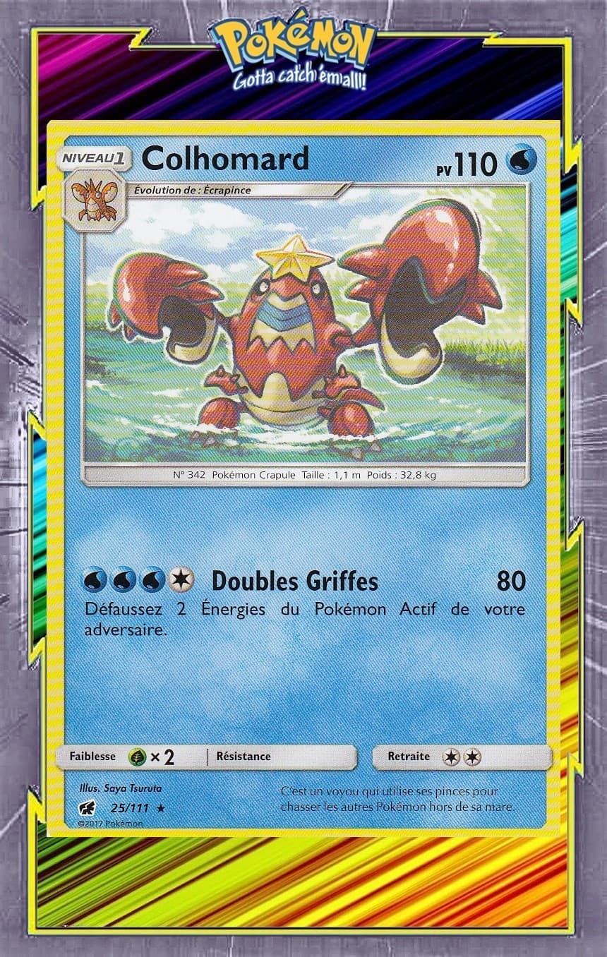 Colhomard - SL4:Invasion Carmin - 25/111 - Carte Pokemon Neuve Française