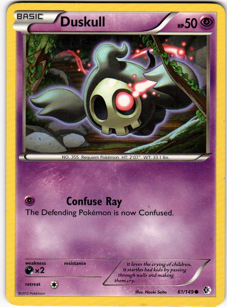 Duskull 61/149 C Boundaries Crossed Pokemon LP
