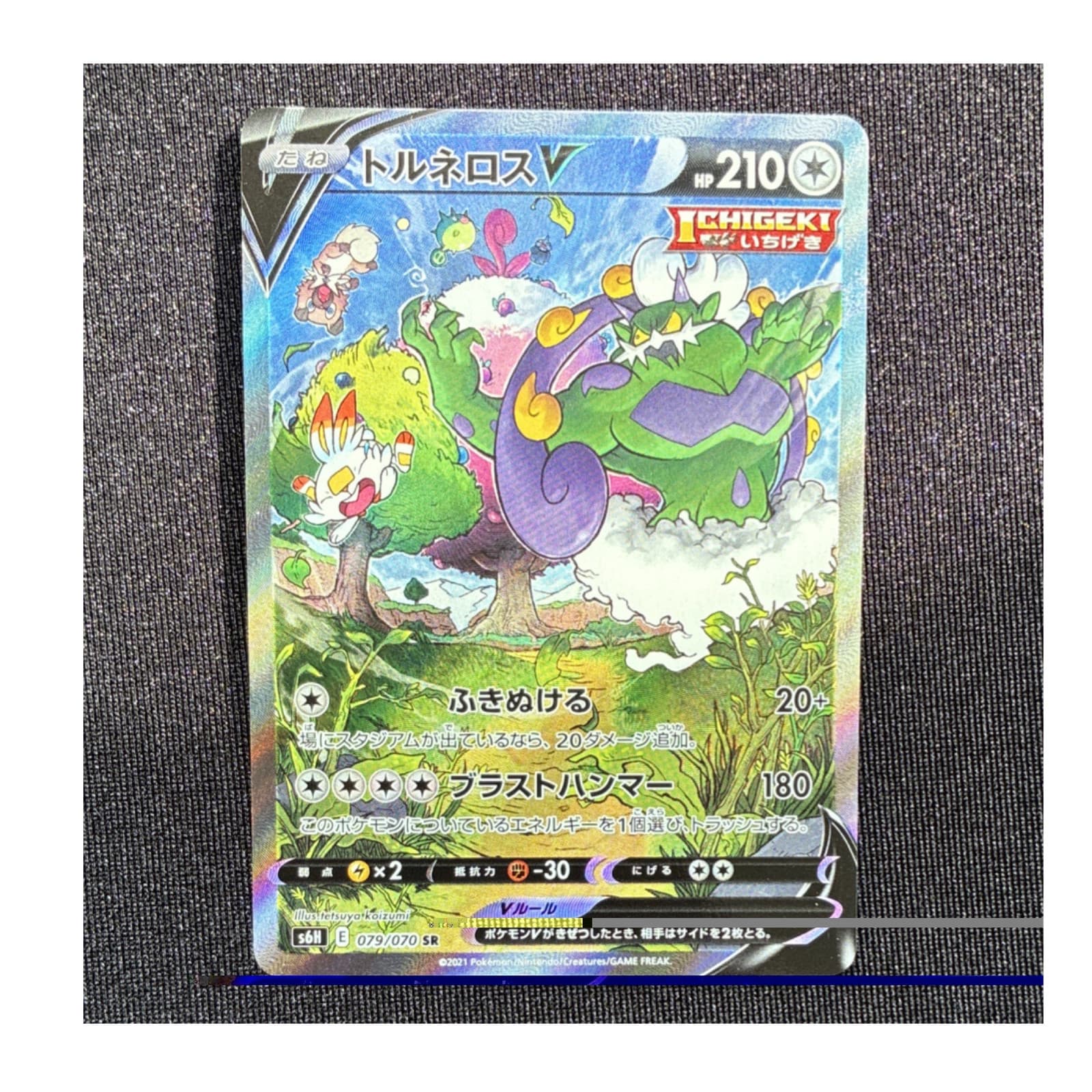 Pokémon Tornadus V Full Art Holo Super Rare S6H 079/070 Japanese