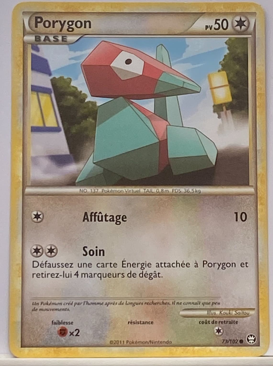 Porygon 73/102 H&S Triomphe carte Pokemon FR