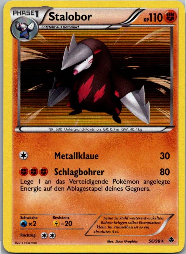 Pokémon Stalobor 56/98 Holo - Aufstreben der Mächtigen - Deutsch 2011
