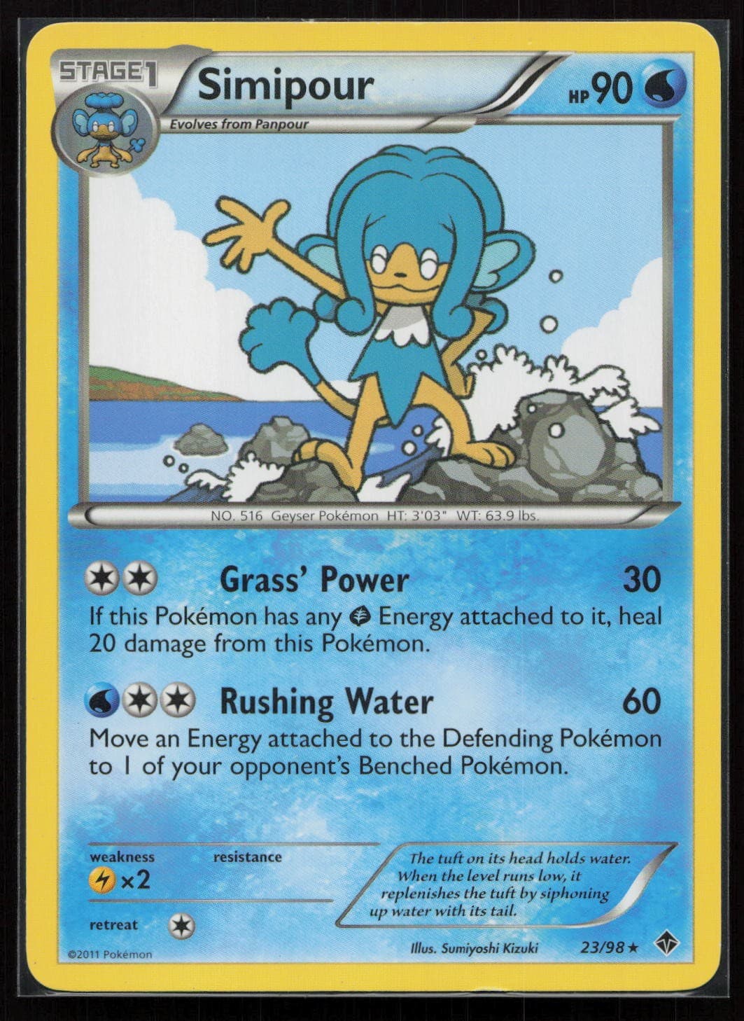 Pokemon Simipour Emerging Powers 23/98 MP