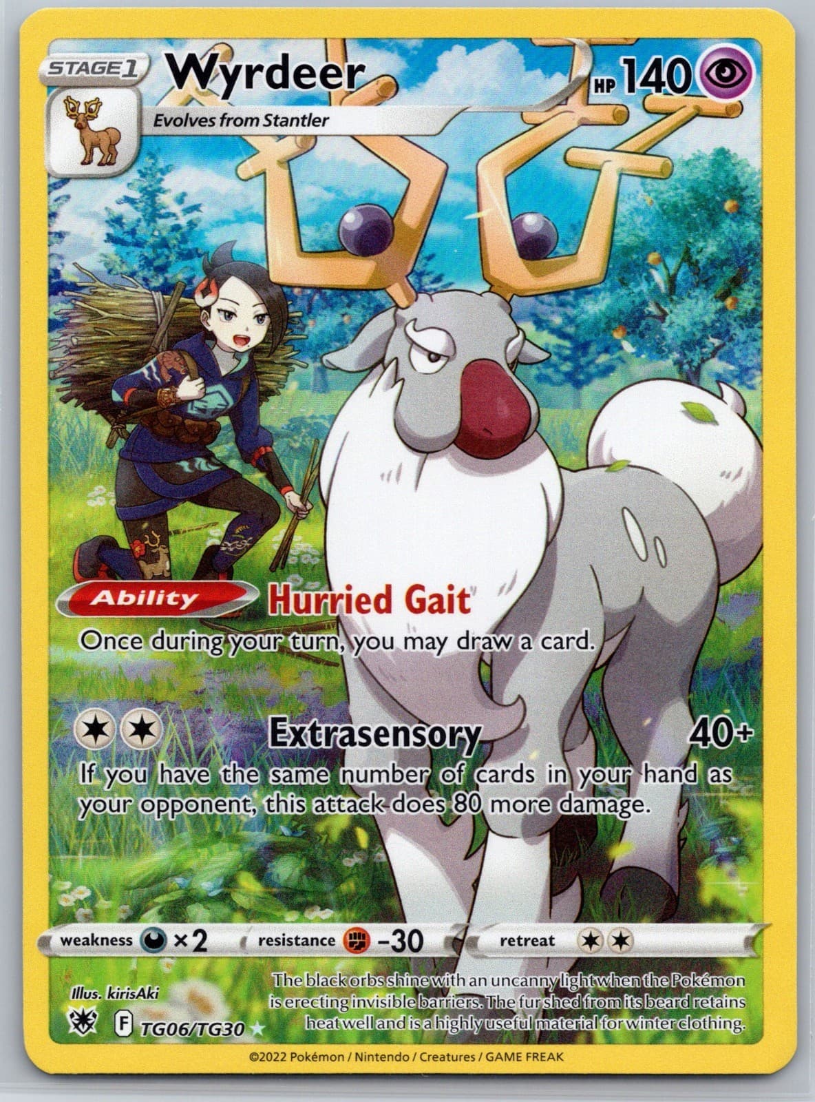 Wyrdeer TG06/TG30 Holo Astral Radiance Trainer Gallery Pokemon NM