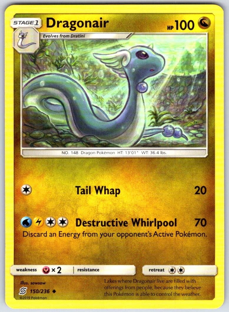 Dragonair 150/236 Uncommon Unified Minds Pokemon