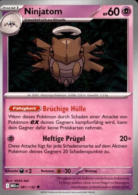 Pokémon Ninjatom Mega Evolution #61 (6546)