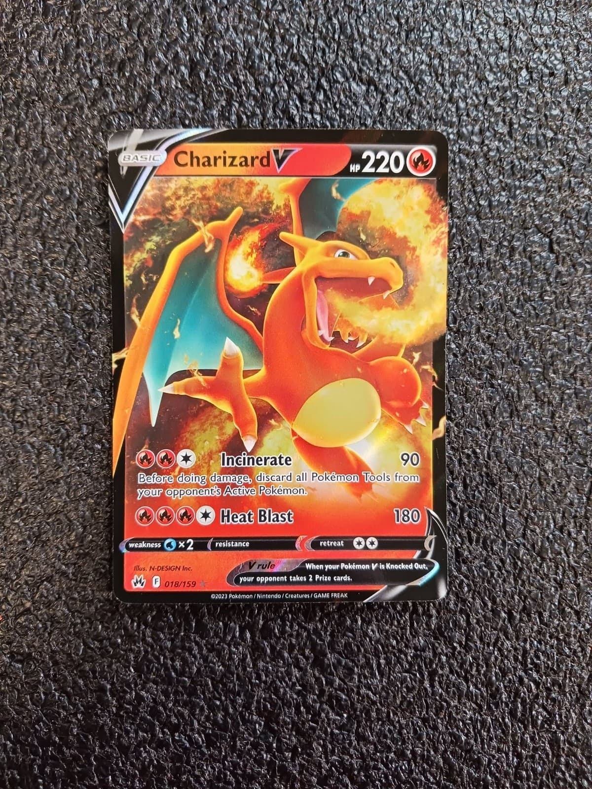 Pokemon Charizard V - SWSH: Crown Zenith 18/159