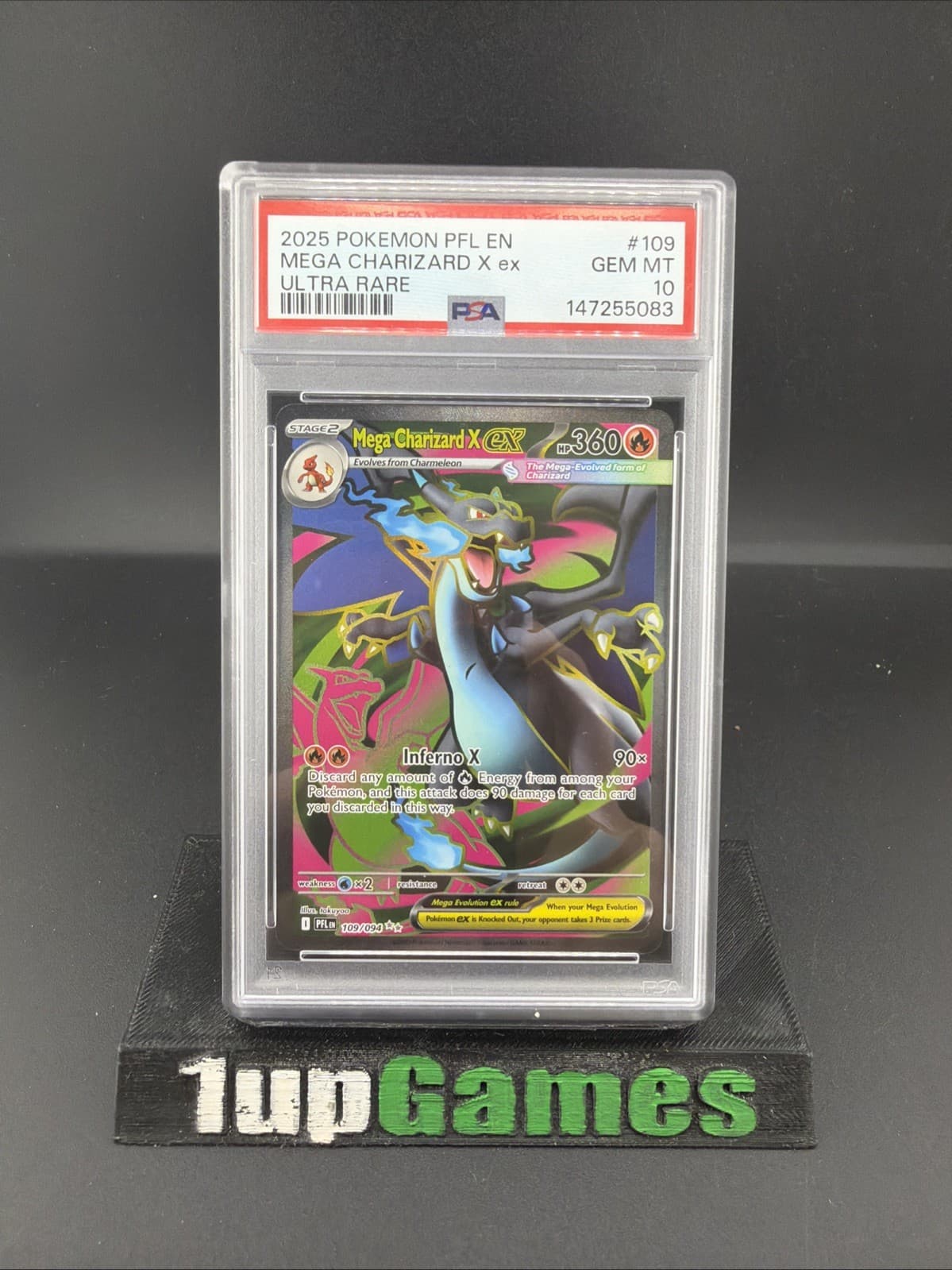 PSA 10 Mega Charizard X ex SR 109/094 Inferno X M2 Pokemon Card English
